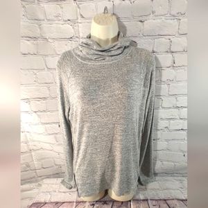 Rag & Bone Turtle Neck Pullover Heather Grey Side Zipper Pullover XS